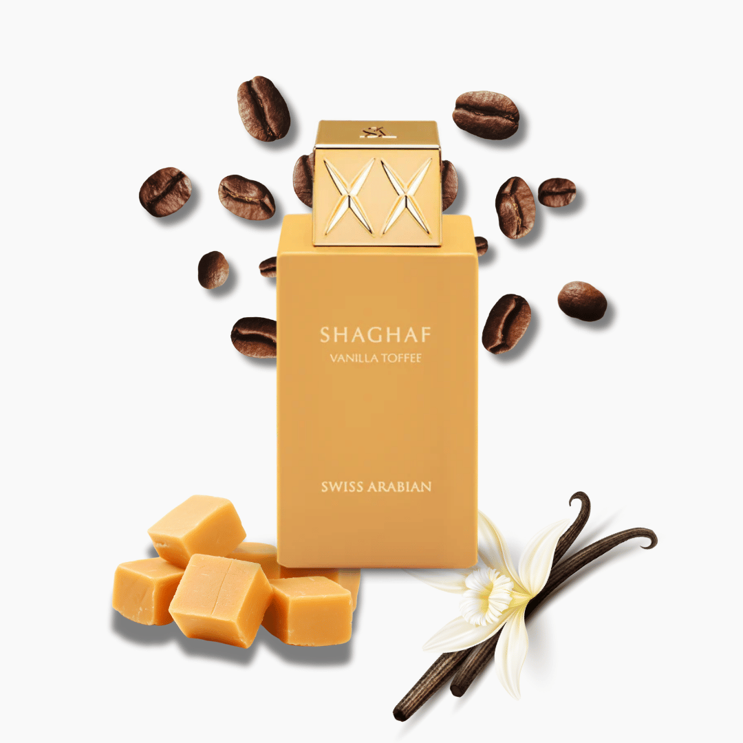 Shagaf Vanilla Toffee - Eau de parfum par Swiss Arabian 75ml.